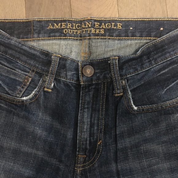 American Eagle Outfitters Men’s  Straight Leg Jeans, Dark Wash, Size 28/30, - Picture 7 of 12